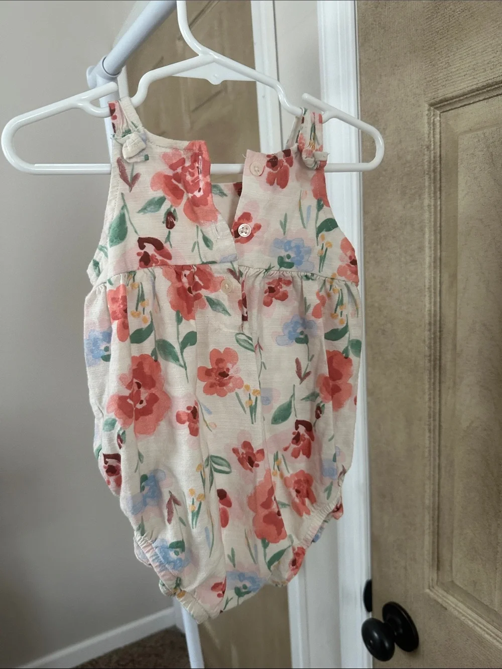 Carter's Floral Pink Green Cotton Shorts